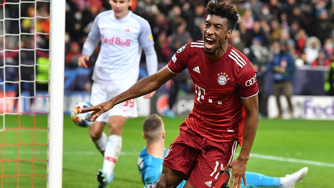 Coman goal helps Bayern draw in Salzburg