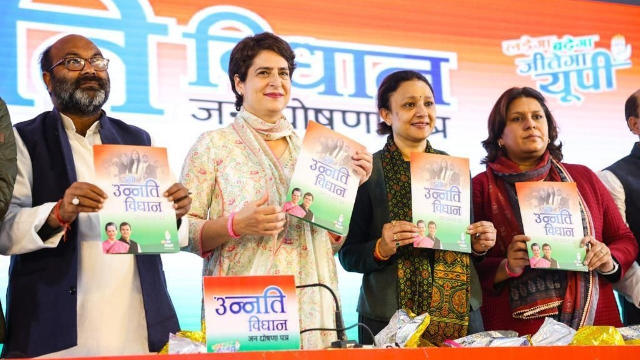 UP Polls: Congress launches manifesto, promises to waive farm loans, provide 20 lakh govt jobs