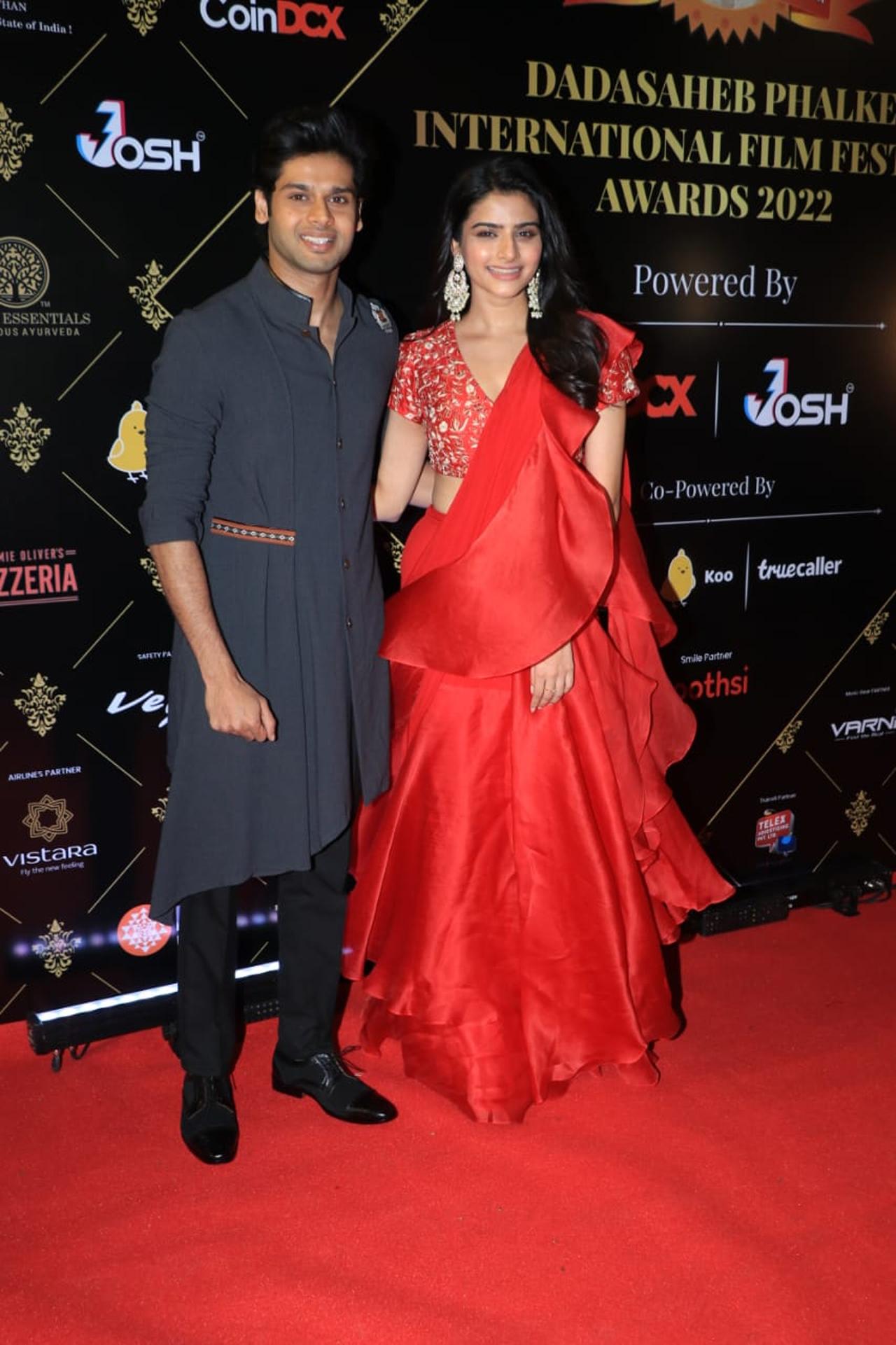 Abhimanyu Dassani and his sister Avantika Dassani were all smiles as they walked the red carpet together.