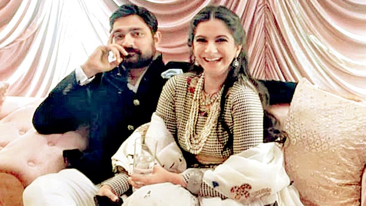 Rhea Kapoor and Karan Boolani at their wedding party. Pic/Instagram