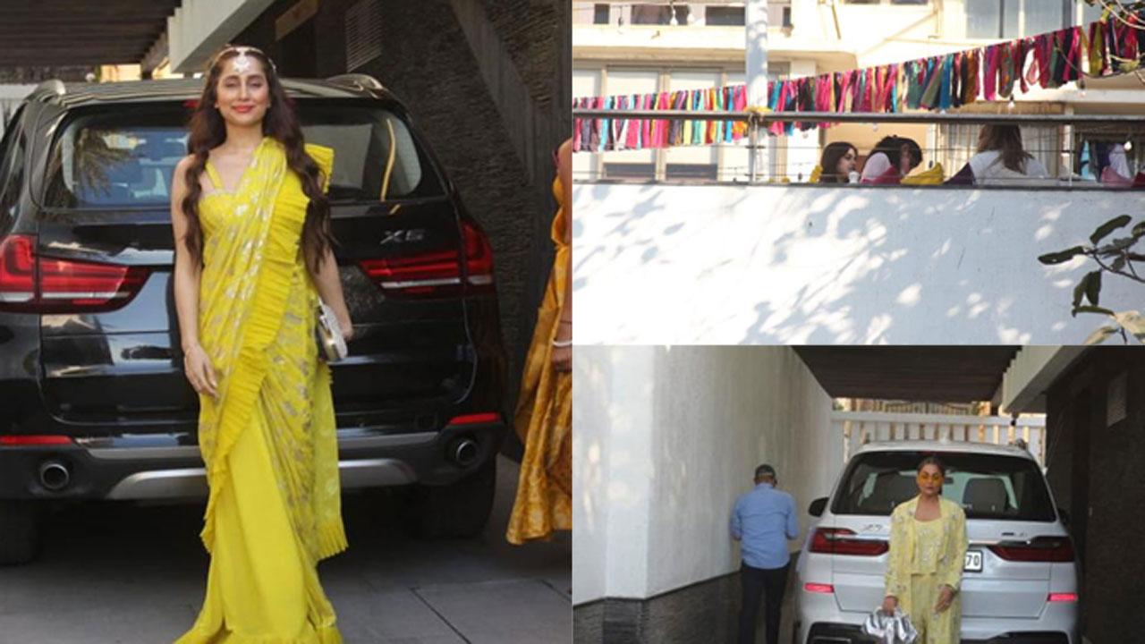 Farhan Akhtar-Shibani Dandekar are expected to tie the knot this weekend. Ahead of the big day, the wedding festivities have already begun in full swing. Anusha Dandekar, Rhea Chakraborty, Amrita Arora attended the couple's Mehendi ceremony and looked their stylish best. Click here to see full gallery