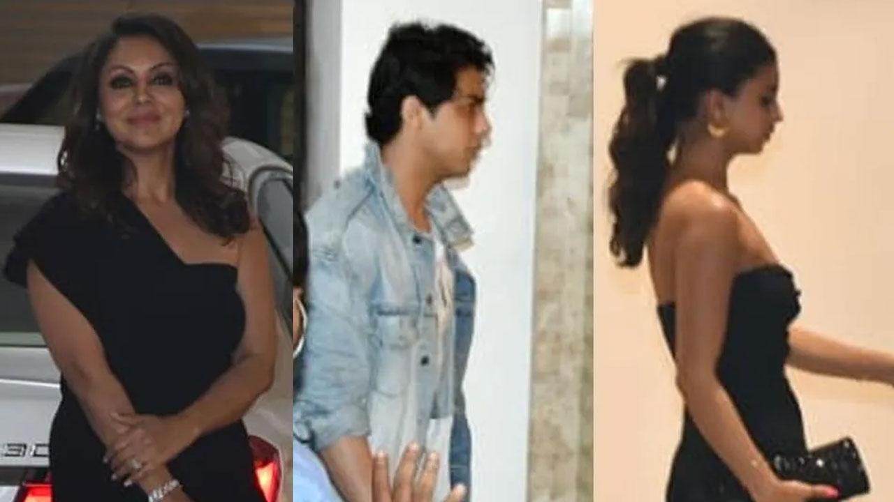 Aryan Khan, Suhana Khan attend Farhan-Shibani's bash with Gauri Khan, get greeted by Farah Khan
