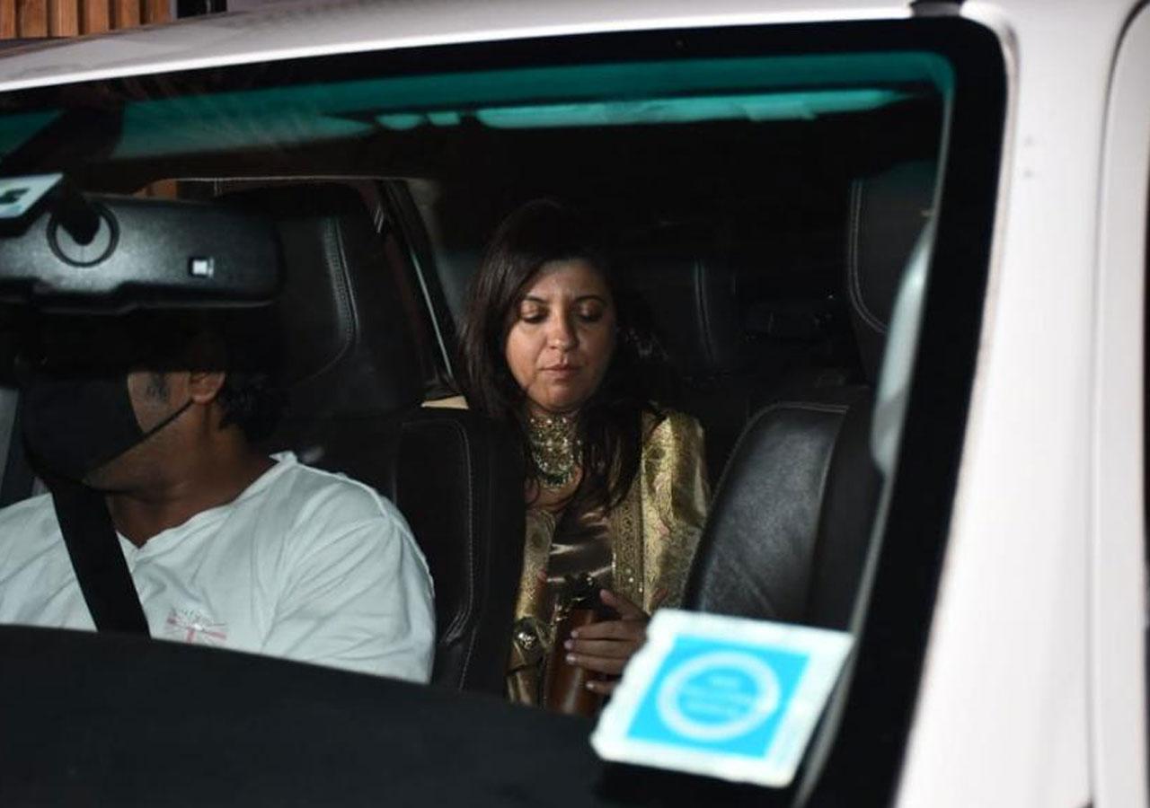 The host of the night Zoya Akhtar was clicked arriving for the bash in her car, busy on her phone. Farhan Akhtar and Shibani Dandekar tied the knot on February 19 in Khandala in the presence of friends and family.