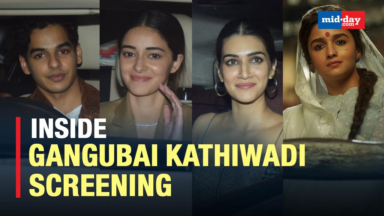 Gangubai Kathiawadi Screening: Alia-Deepika Twinning, Ananya Arrives With Ishaan