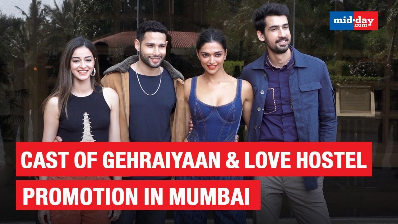 The Cast Of 'Gehraiyaan' & 'Love Hostel' Promote Their Films In The City