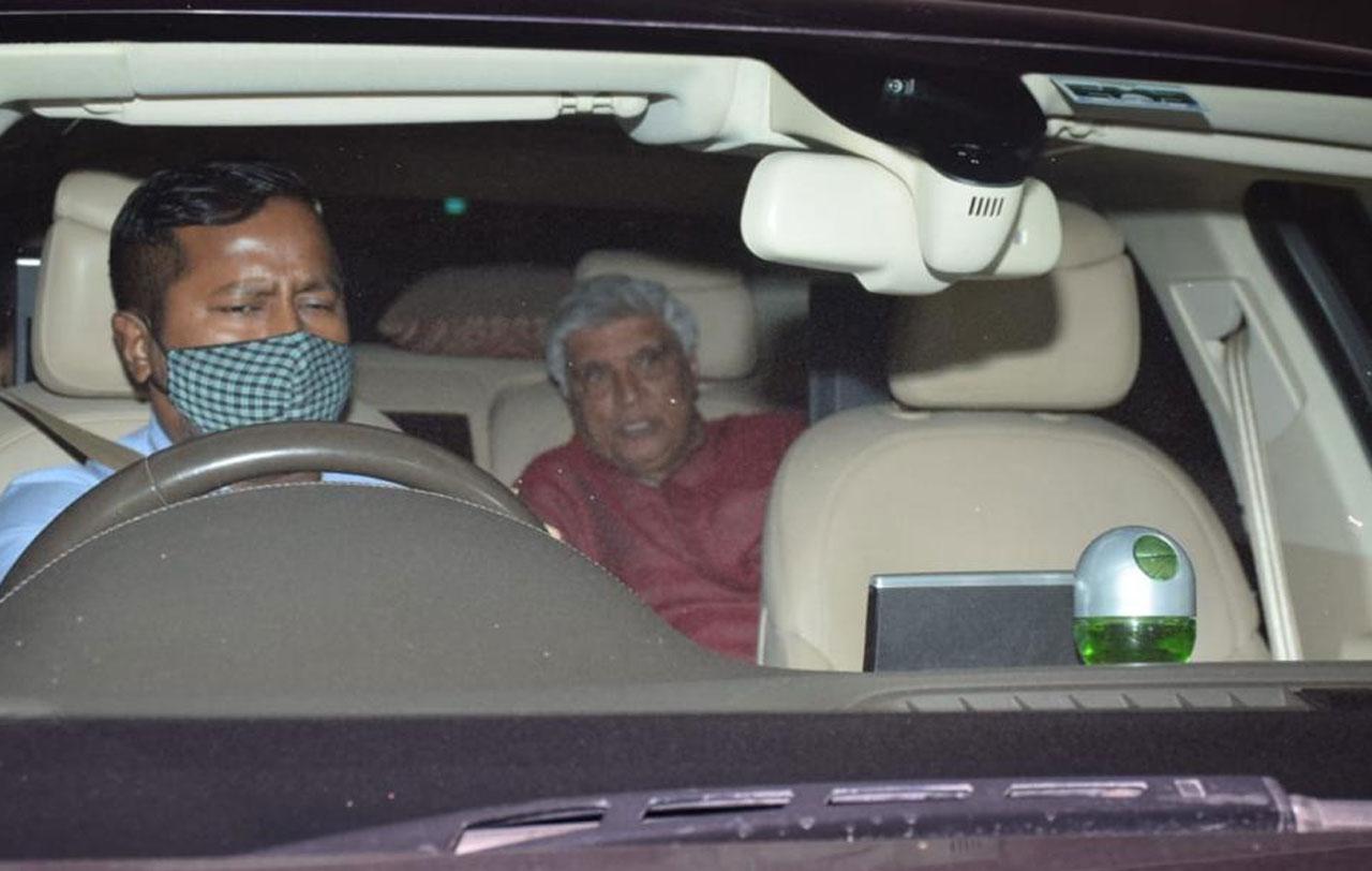 Another stalwart of the industry Javed Akhtar was spotted at the film's screening. The film, which also stars Ajay Devgn, is scheduled to release in theatres on February 25.