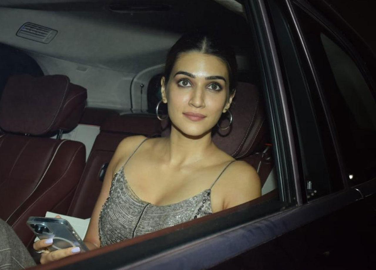 Kriti Sanon nailed her silver outfit for the day, the actress was recently spotted at Bhansali's office as well and a collaboration could happen soon. 