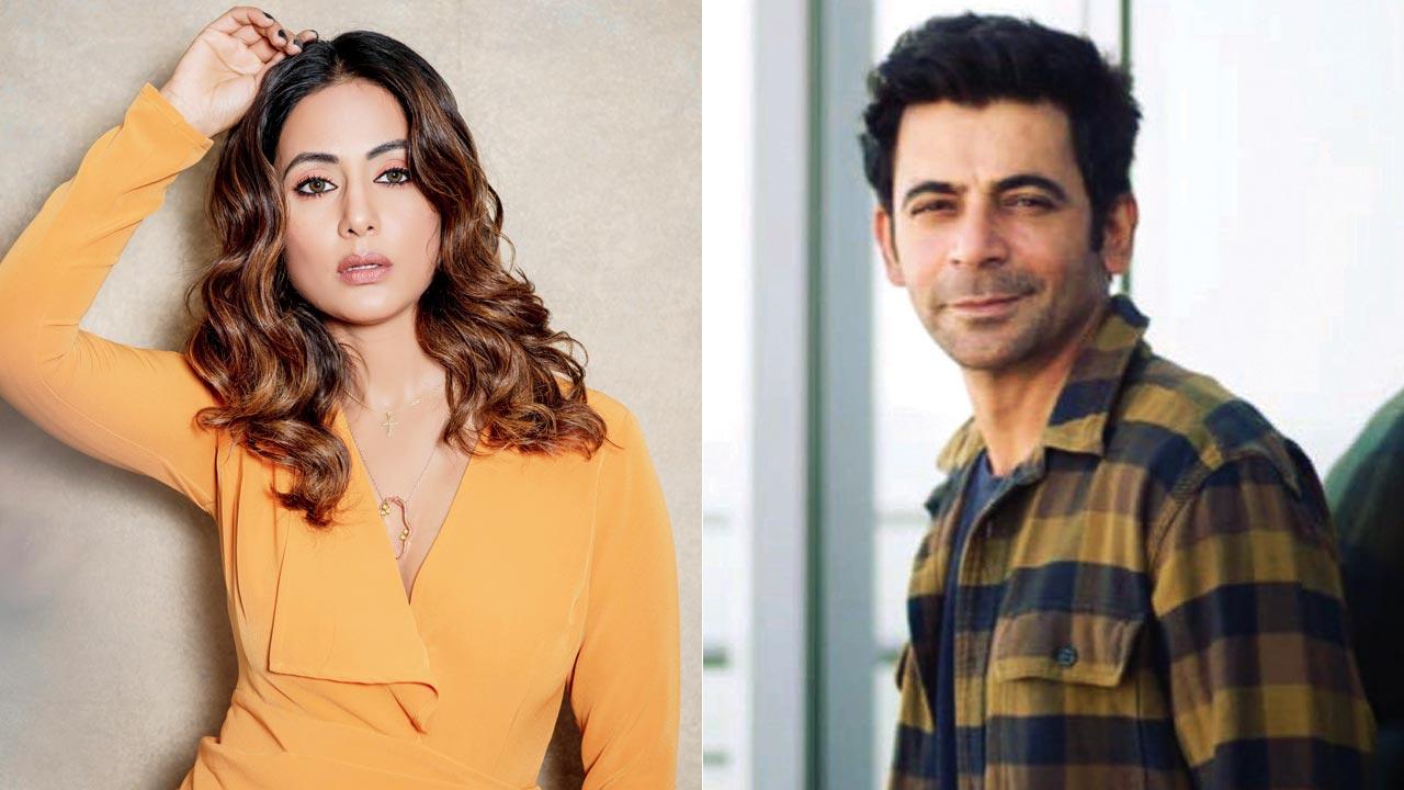 Hina Khan and Sunil Grover