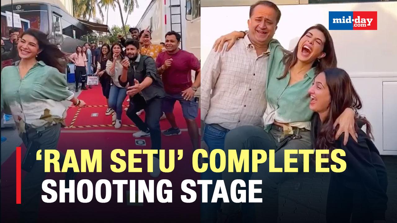 Akshay Kumar, Jacquline Fernandez and Nushrratt Bharuccha Wrap Up 'Ram Setu'