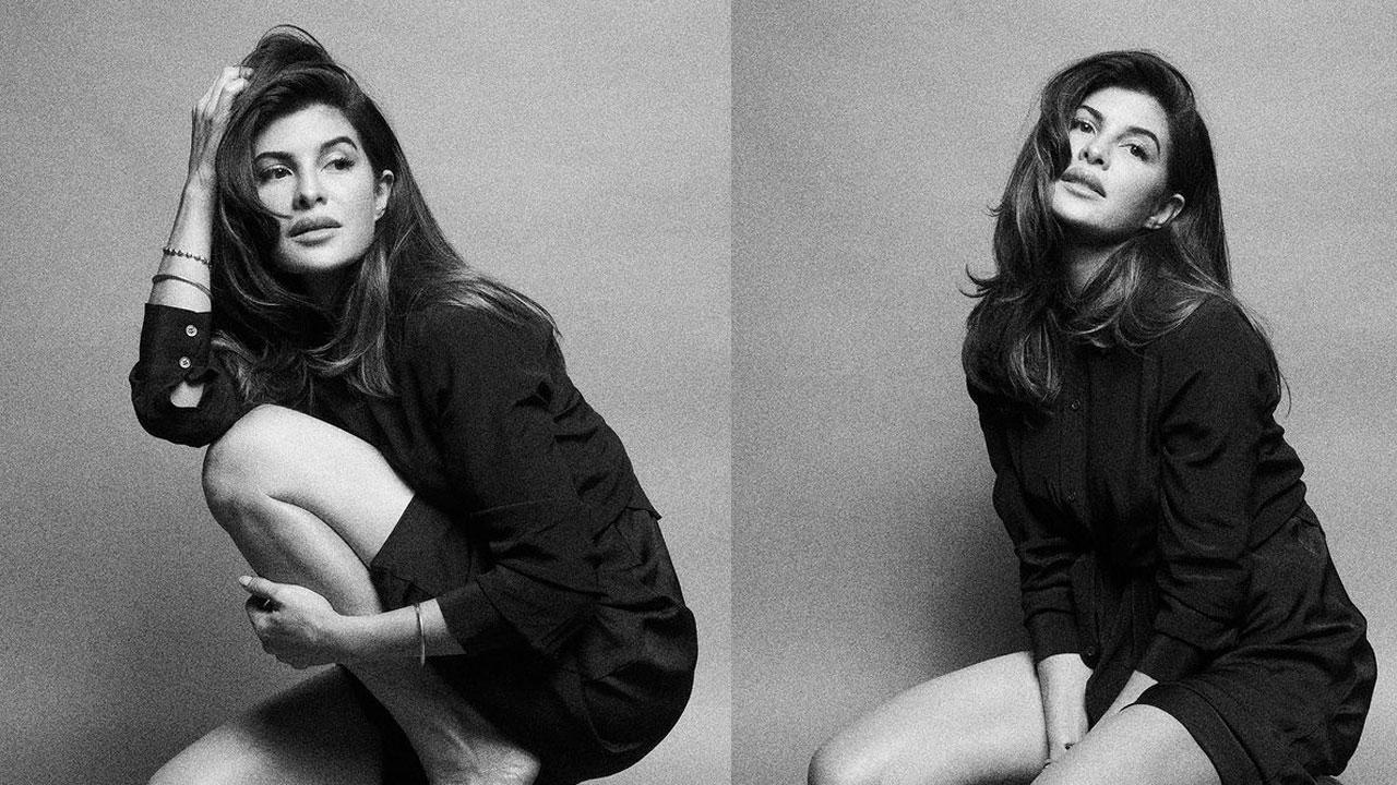 Jacqueline Fernandez shares stunning monochrome pictures with a beautiful message
