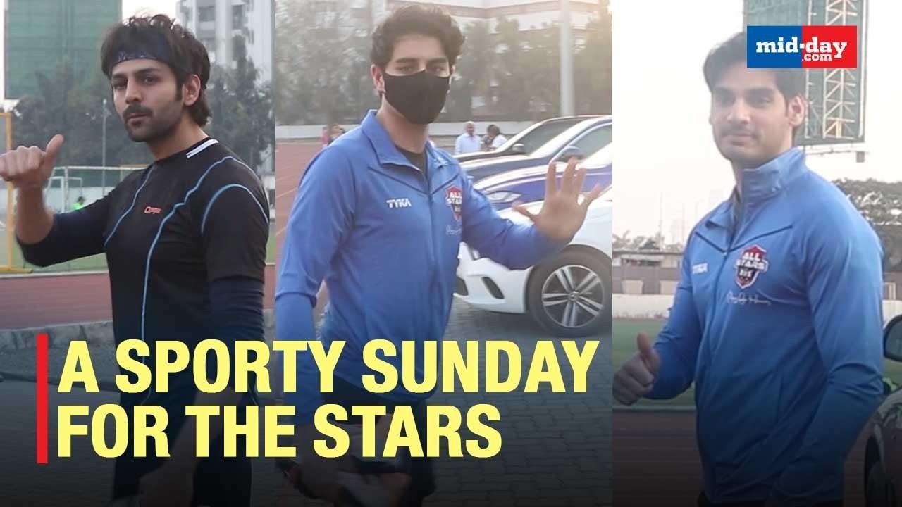 Kartik Aaryan, Ibrahim Ali Khan, others End Their Weekend Playing Football Match