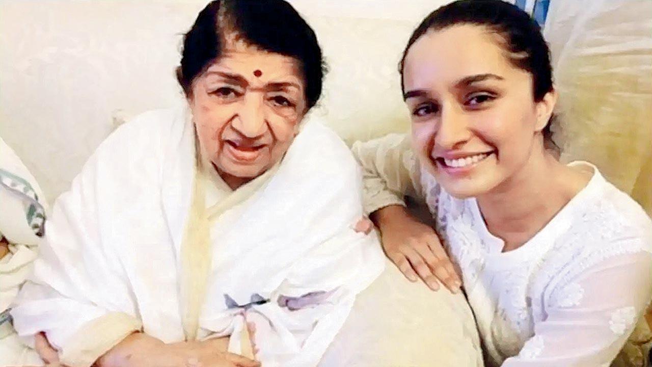 Late Lata Mangeshkar and Shraddha Kapoor