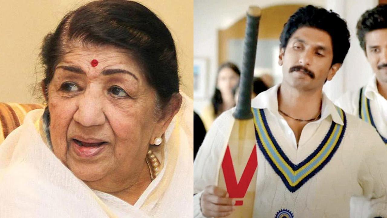 Lata Mangeshkar and Ranveer Singh/picture courtesy: mid-day archives