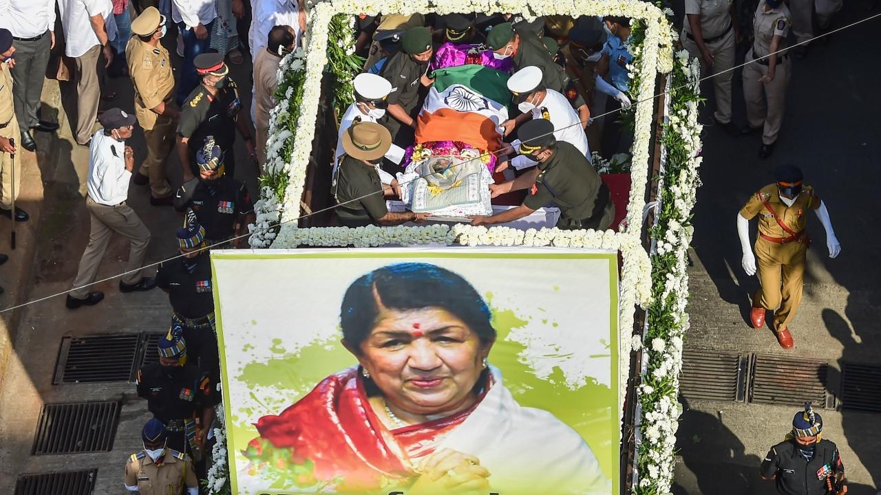 IN PHOTOS: India bids farewell to 'Queen of Melody' Lata Mangeshkar