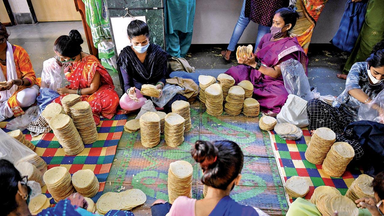 Lijjat Papad is run by India’s largest cooperative of women, Shri Mahila Griha Udyog, and solely run by women, with 80 branches across the country and over 43,000 members. It is still rolled out in homes with manually prepared and kneaded dough. Pic/Getty Images