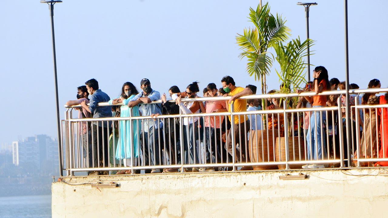 The deck offers sweeping views of the sea. Pics/Satej Shinde