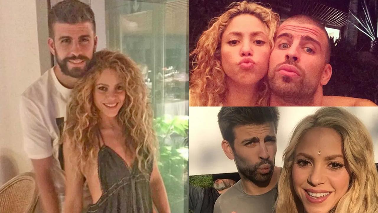 A collage of the couple. (Pictures Courtesy/ Gerard Pique and Shakira's Instagram)