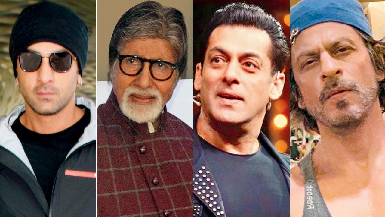anbir Kapoor, Amitabh Bachchan, Salman Khan and Shah Rukh Khan