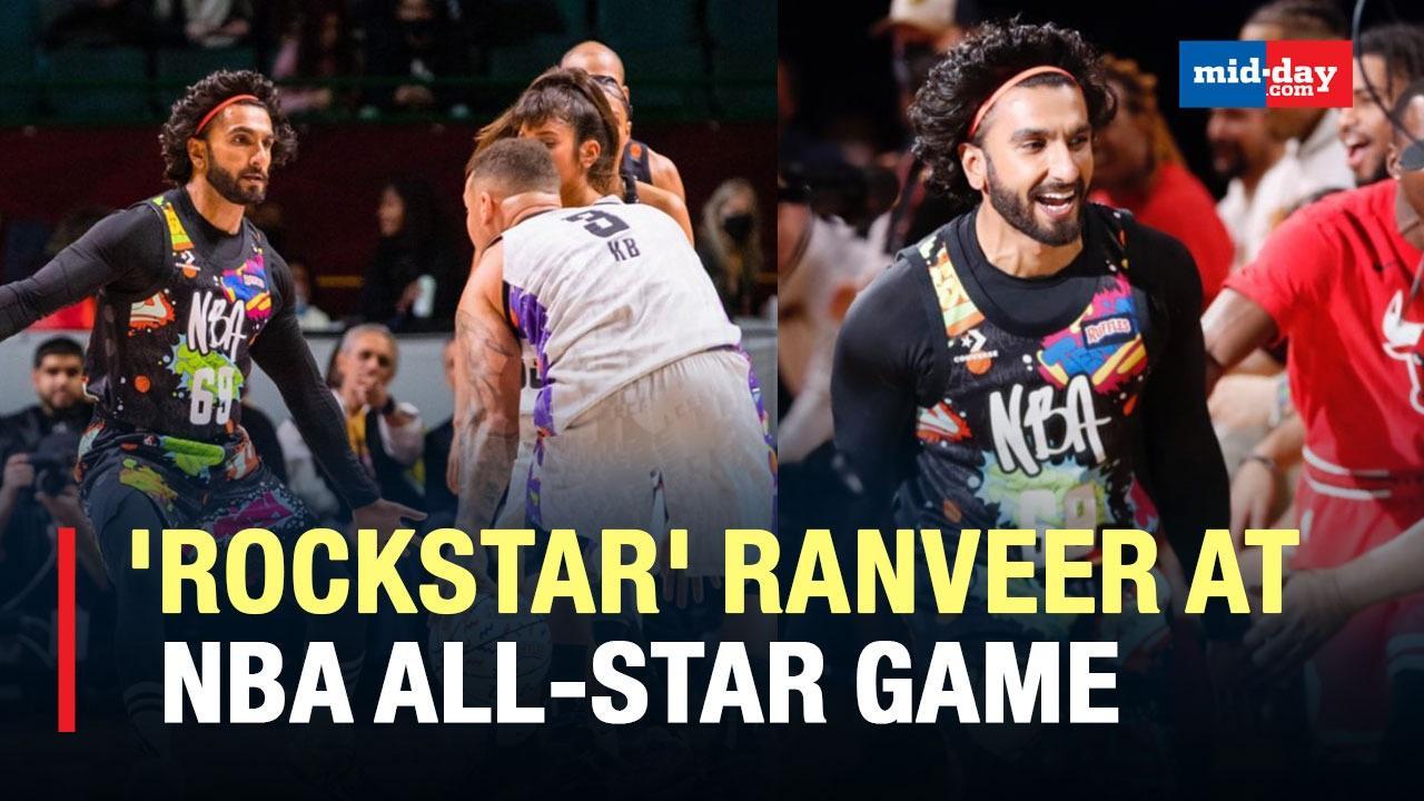 Ranveer Singh Enjoys Session At NBA All-Star Game