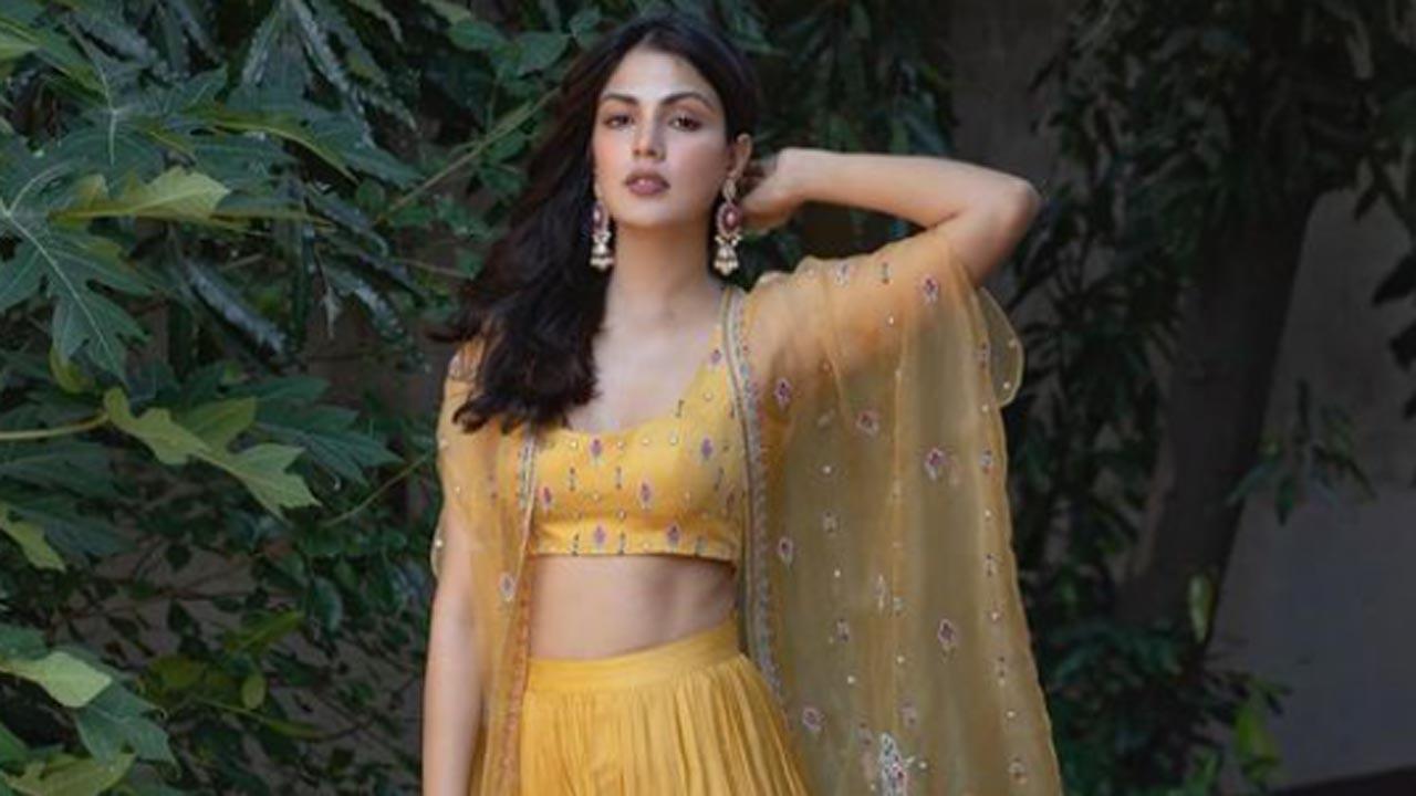Rhea Chakraborty shares photo in yellow lehenga; says 'rhenewing' her life