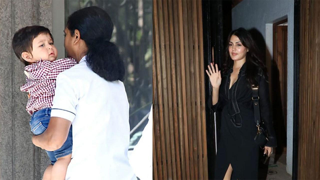 Rhea Chakraborty attends Farhan-Shibani wedding party; Jeh spotted on his bday