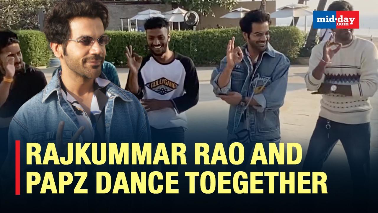 Rajkummar Rao Dances With Papz Promoting His Upcoming Release 'Badhai Do'