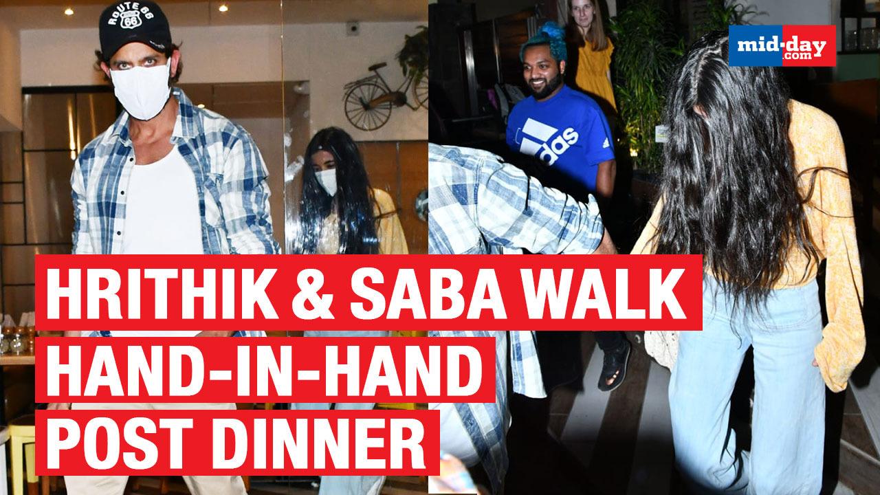 Rumoured Couple Hrithik Roshan And Saba Azad Papped Together Again