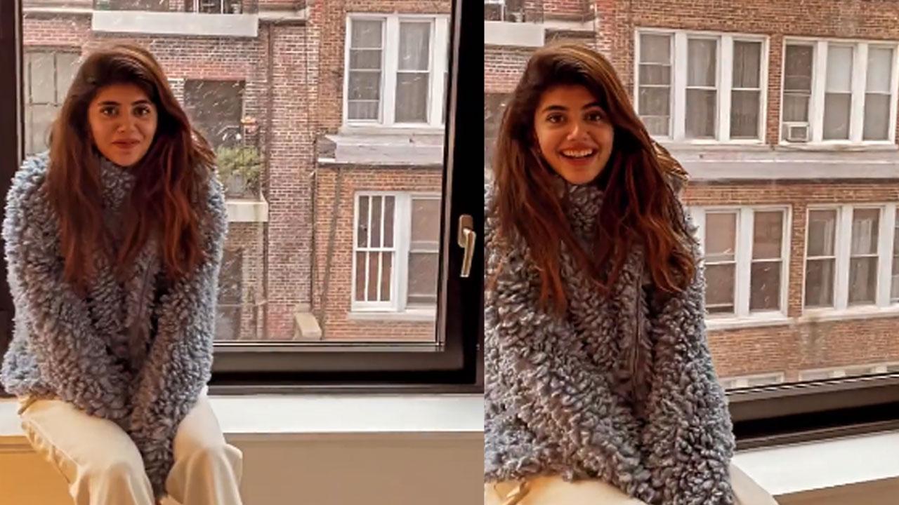 Sanjana Sanghi enjoys her first ever snowfall in New York, shares video with fans