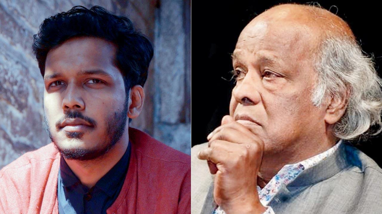 Sameer Rahat; (right) Rahat Indori