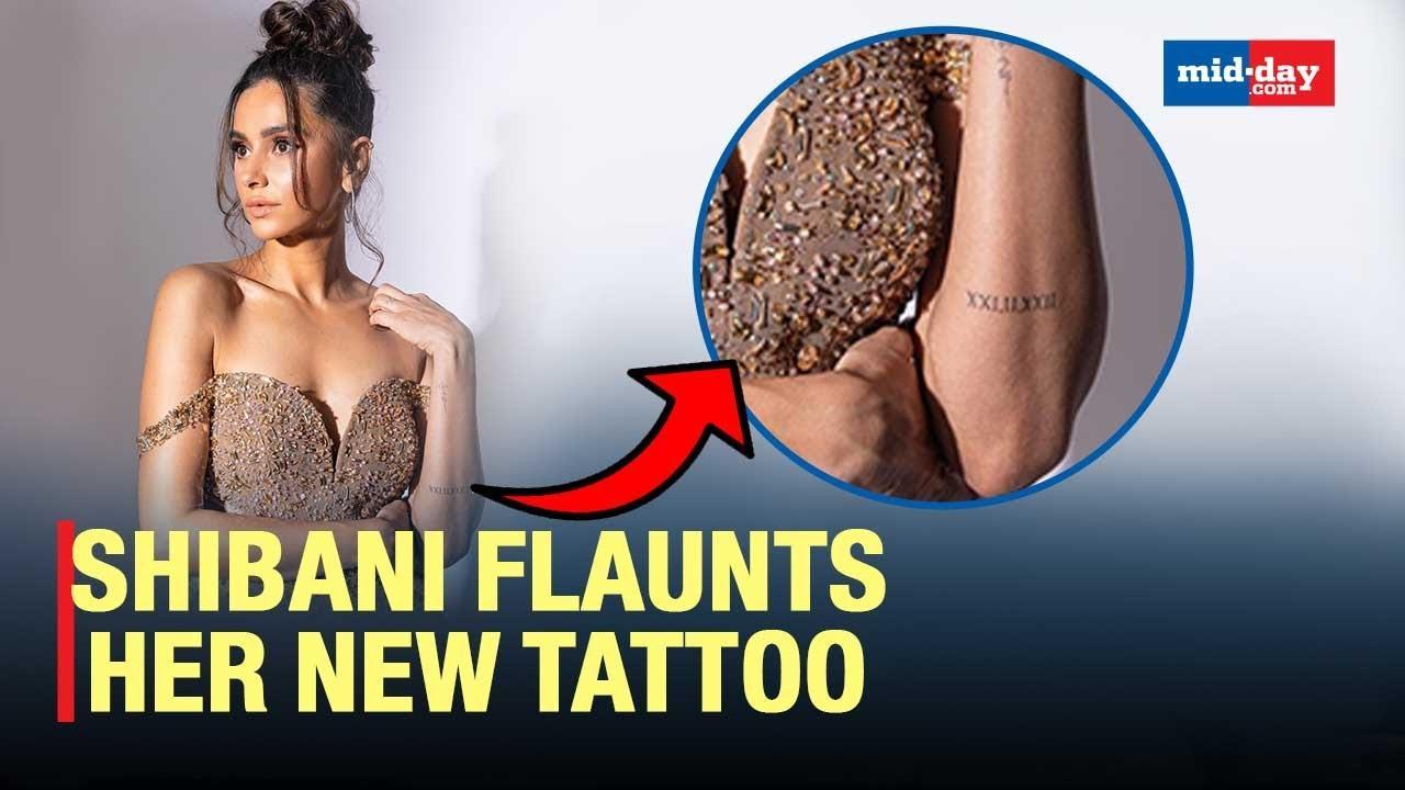 Shibani Dandekar Gets Her Wedding Date Tattooed On Her Arm