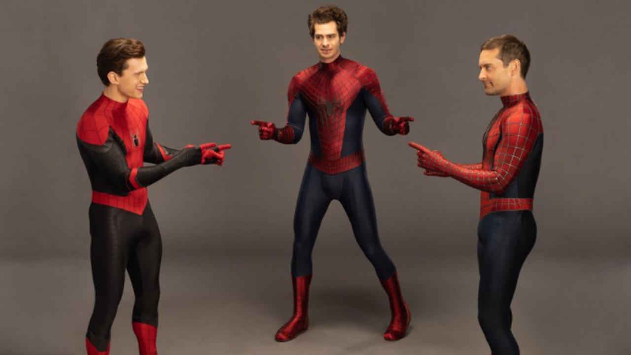Tom Holland, Tobey Maguire, Andrew Garfield re-create classic 'Spider-Man' meme