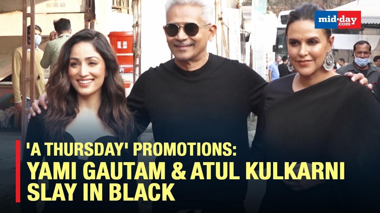 Yami Gautam, Atul Kulkarni And Neha Dhupia Promote Upcoming Film 'A Thursday'