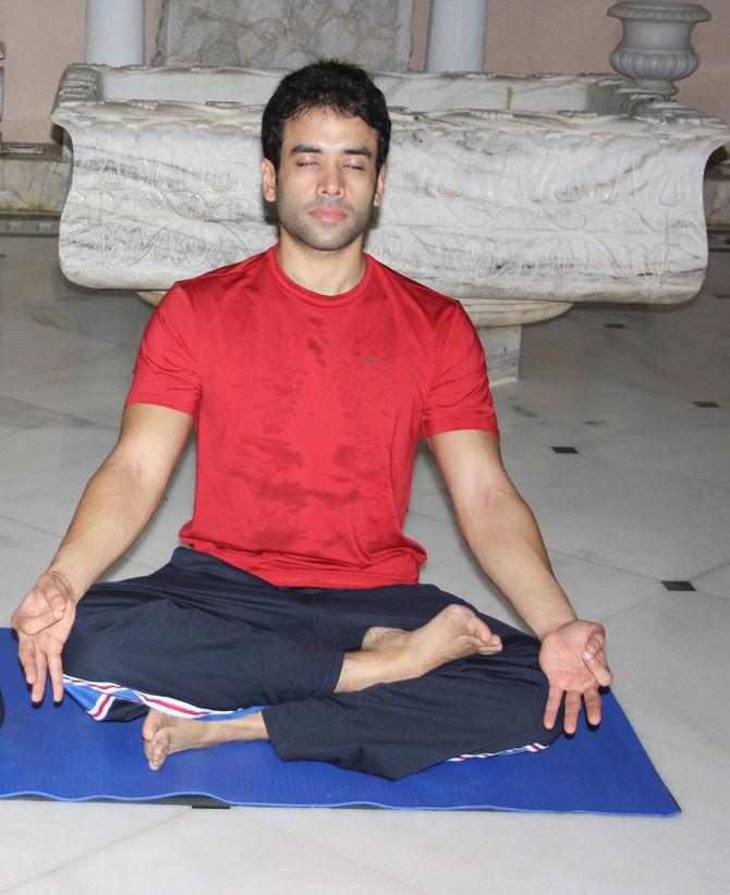 First, Kareena Kapoor Khan got good friend Tusshar Kapoor to try out power yoga classes. Later, the actor got his sister Ekta to try it out as well. Tusshar alternates between weight training and power yoga and does two sessions per week to keep fit.