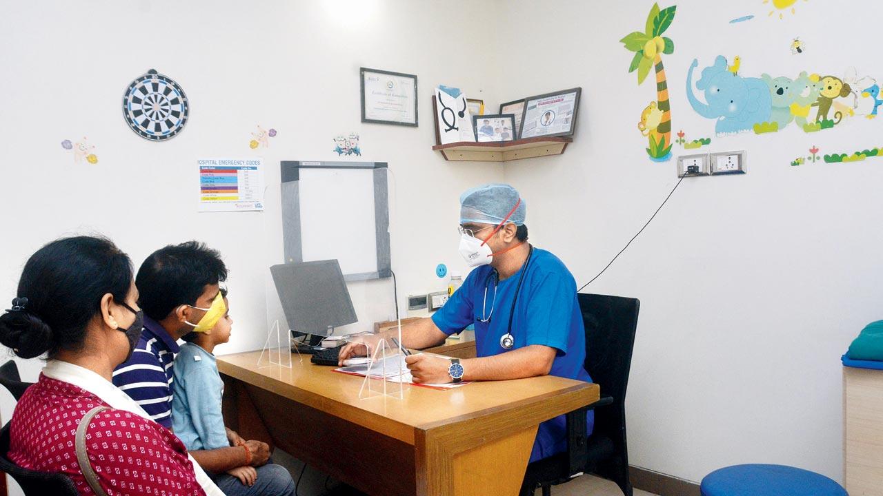 Dr Ankit Gupta says cases in kids bound to go up. Pic/Satej Shinde