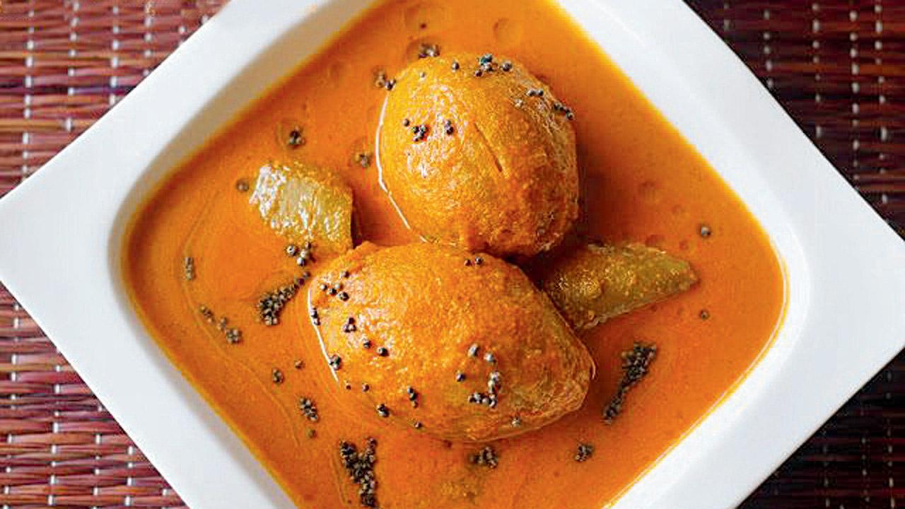 The dish is prepared when hog plums are in season, between July and September, which is also when Mangalore receives generous showers of rain