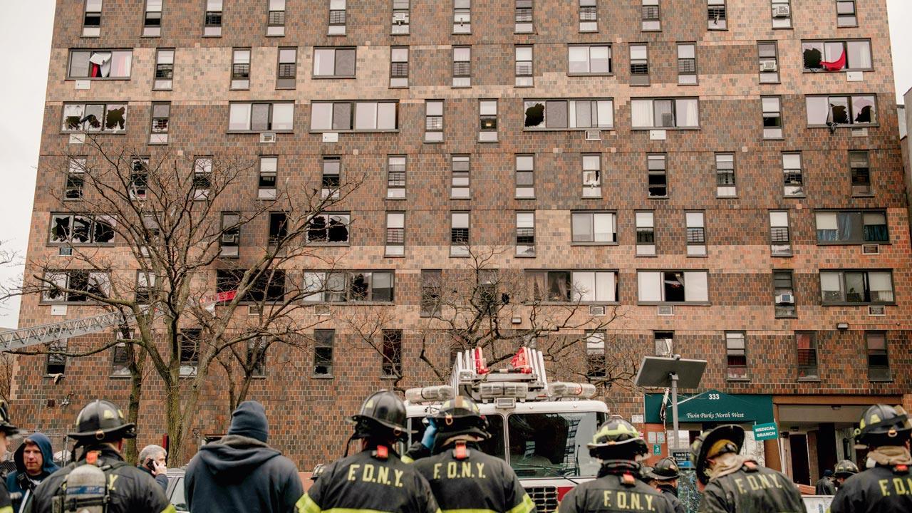 Dozens hospitalised after fire in building in NYC