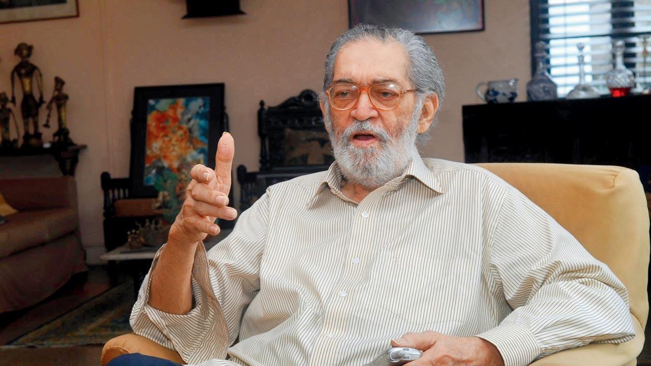 Gerson da Cunha at his residence in  Churchgate on July 25 2013. Pic/Sayyed Sameer Abedi