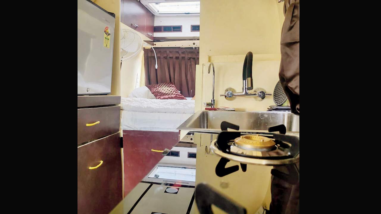Vimal Geethanandan took a year to finish working on his van, which he named Maaya