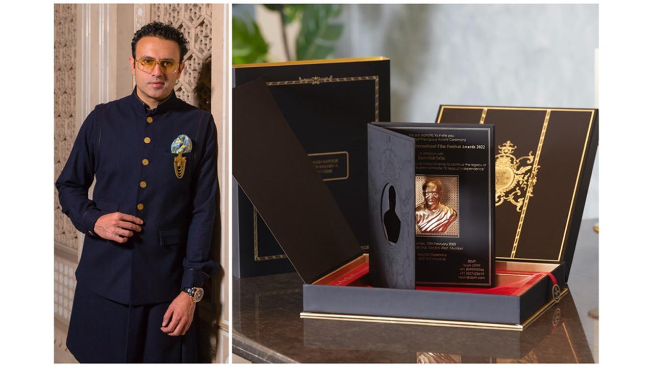 Dharmendra unveiled the magnificent invitation of DPIFF designed by Ravish Kapoor