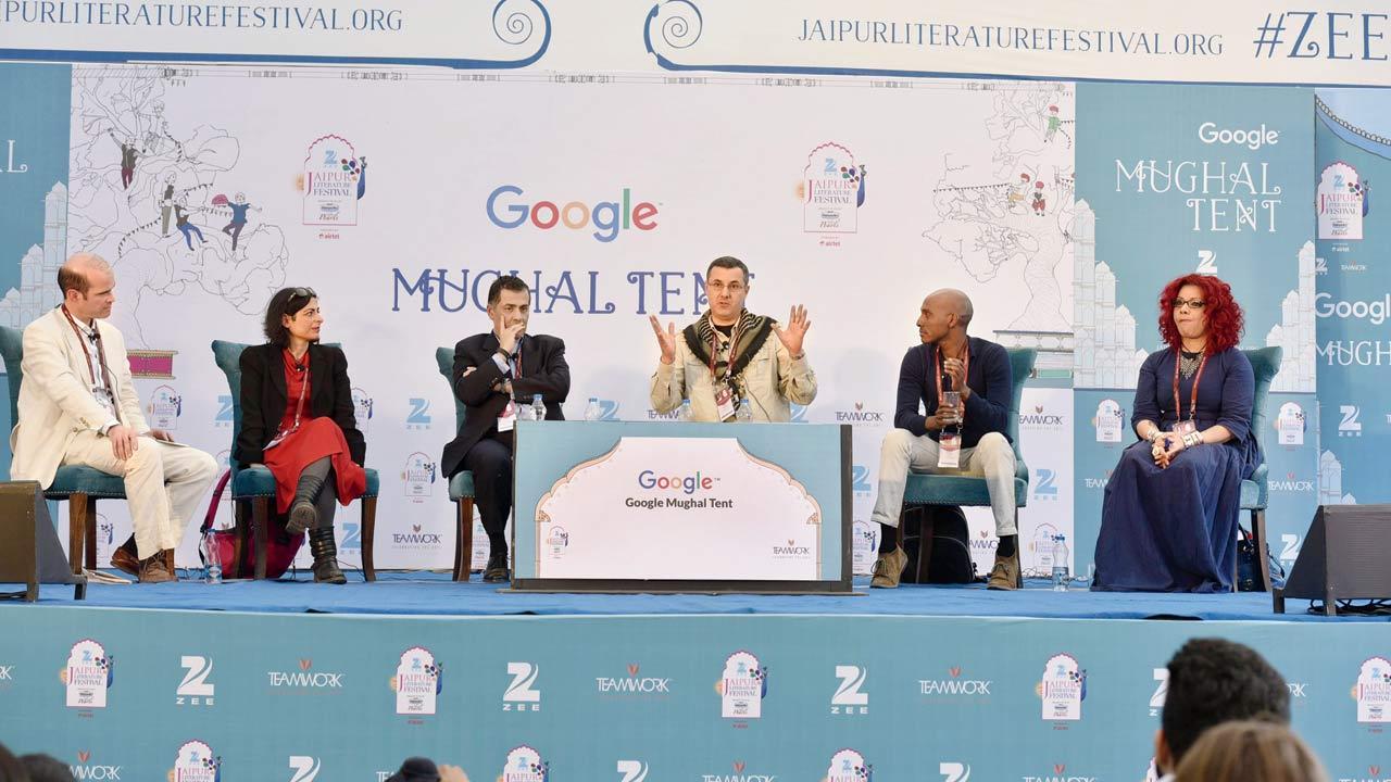 A past edition of the Jaipur Literature Festival