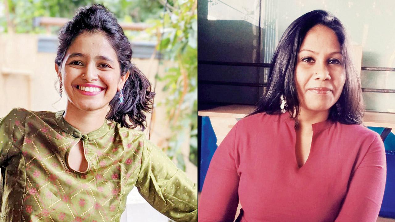 Laxmi; (right) Nisha Abdulla