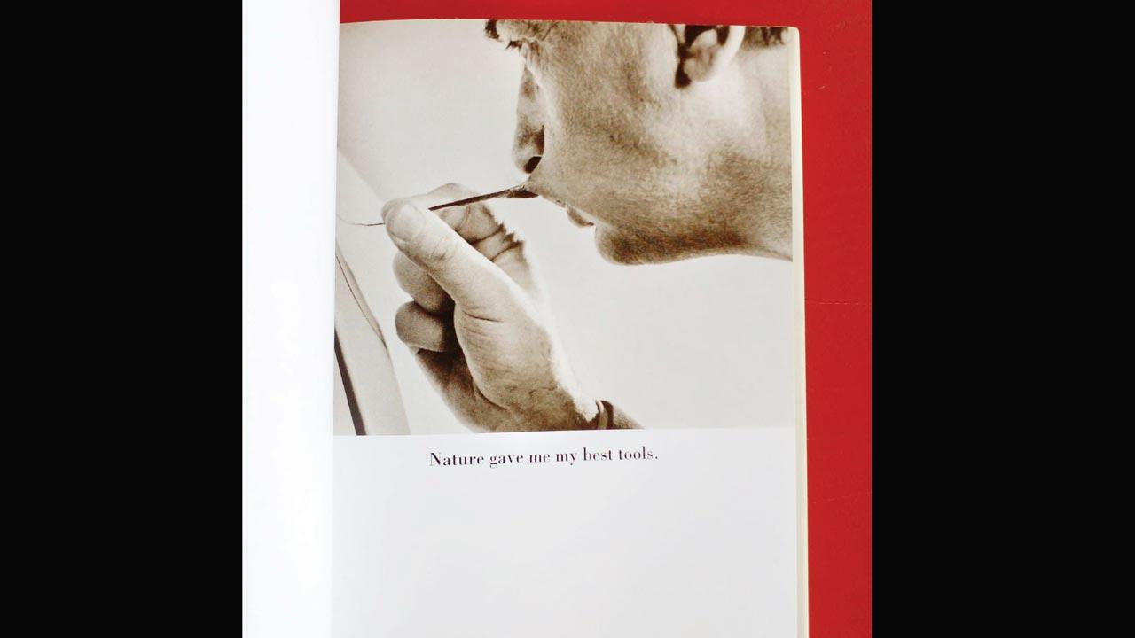 A page from Dali’s Moustache. Pic courtesy/Simon & Schuster