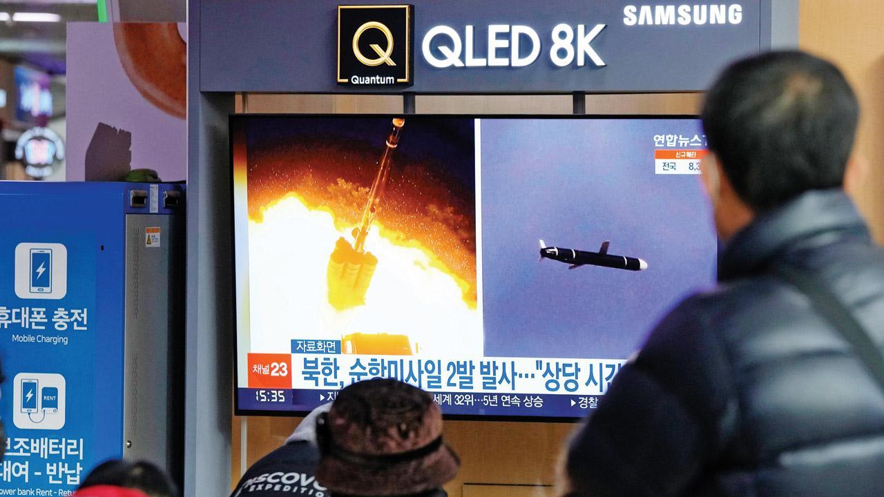 South Korea says North Korea tested cruise missiles