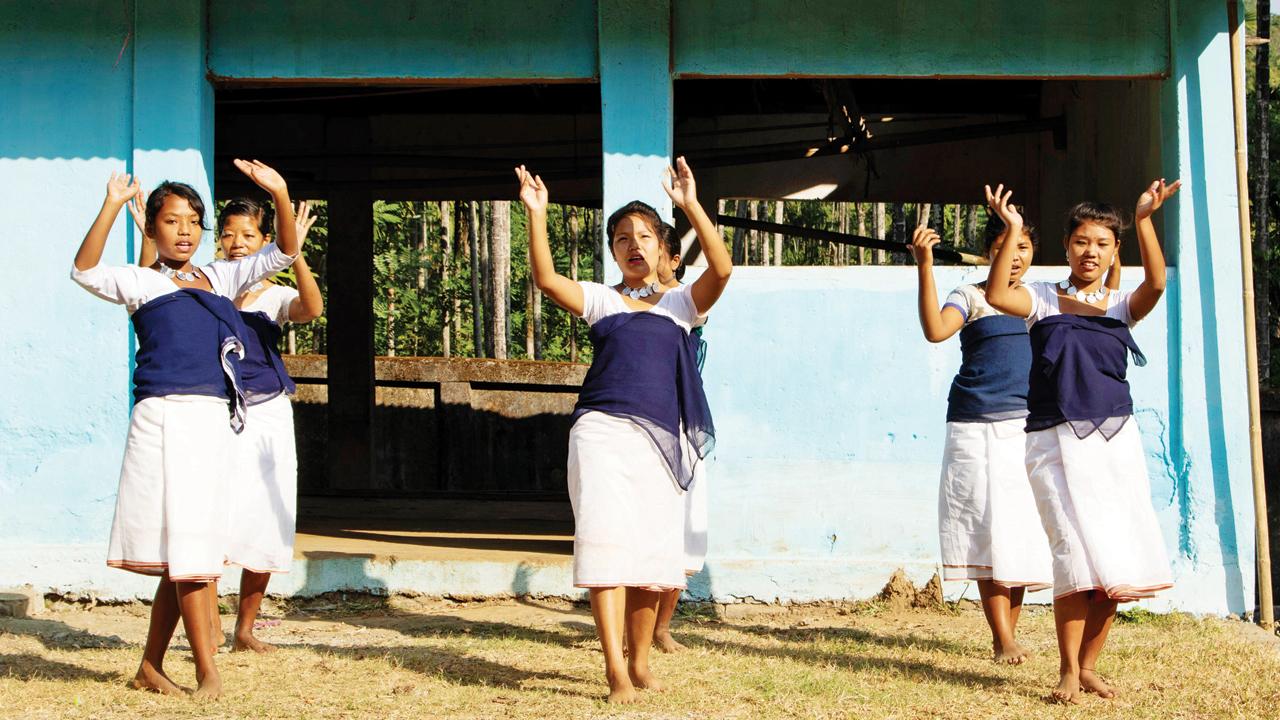 Members of the cultural collective Toto Young Group in a dance rehearsal