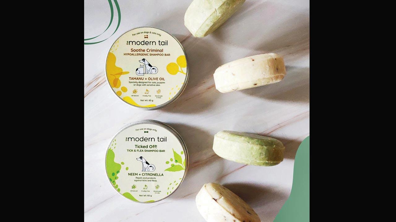 Modern Tail bar shampoo and conditioner