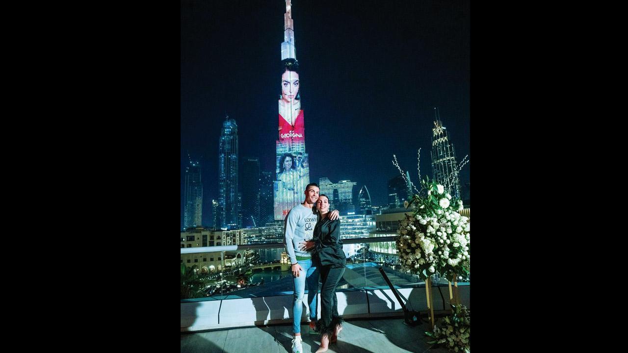 Cristiano Ronaldo lights up Burj Khalifa for Georgina Rodriguez’s birthday