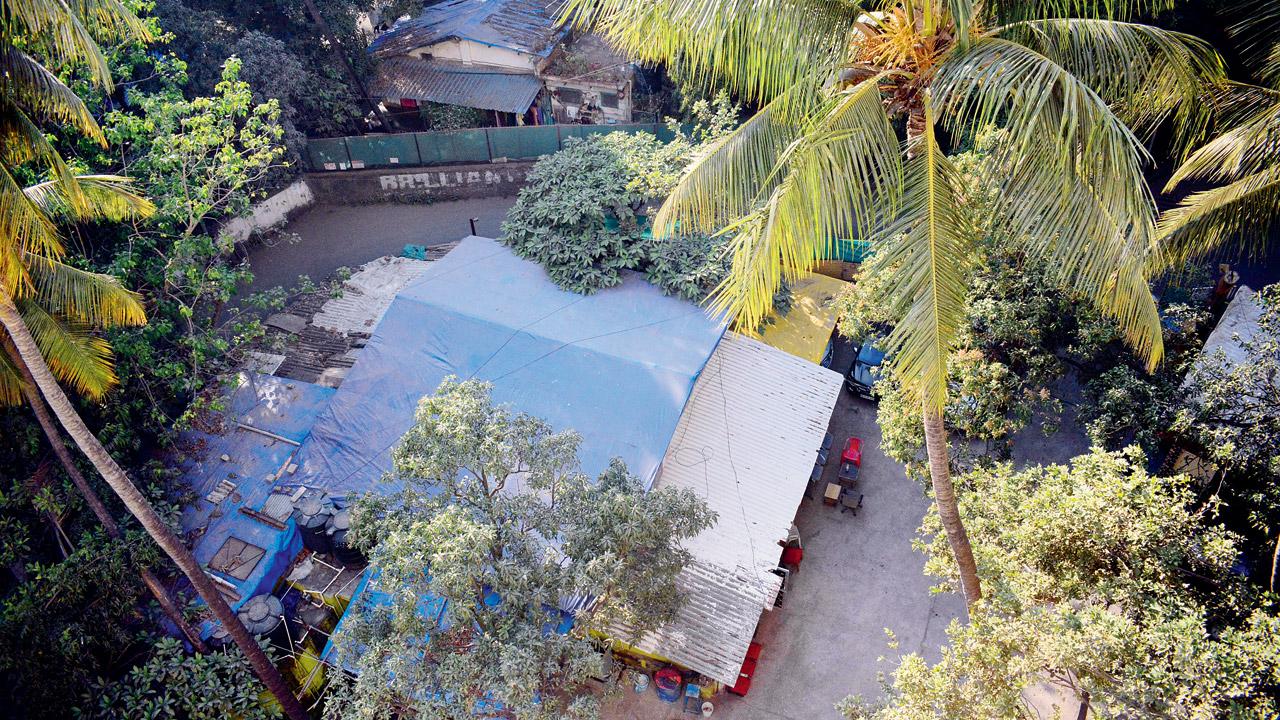 The property of Roque D’Souza at Vakola. Pic/Sameer Markande