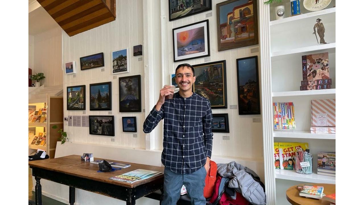Indian dyslexic youth Shrey Purohit auction’s his award-winning artwork to fund charity in San Francisco 