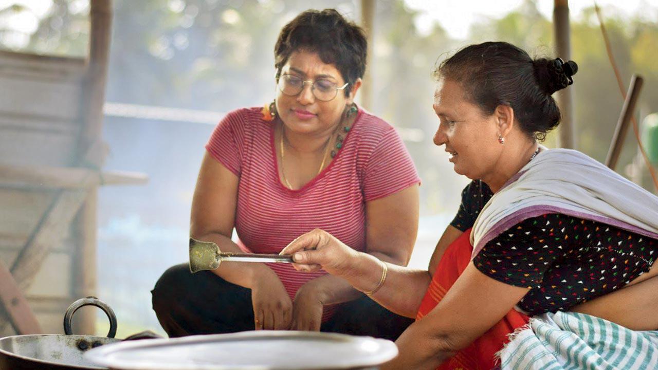 Runa Rafique overlooks work at her farm