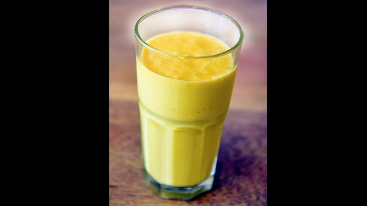 Yellow passion smoothie